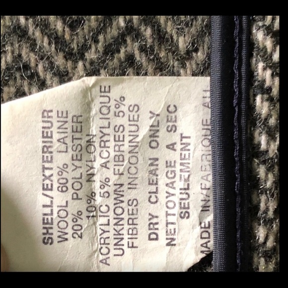 LONDON FOG men’s wool pea coat olive green zipper - Picture 5 of 6